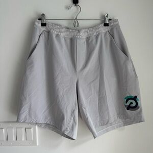 Peloton X Lululemon Shorts Men Size XL Gray Active Lightweight